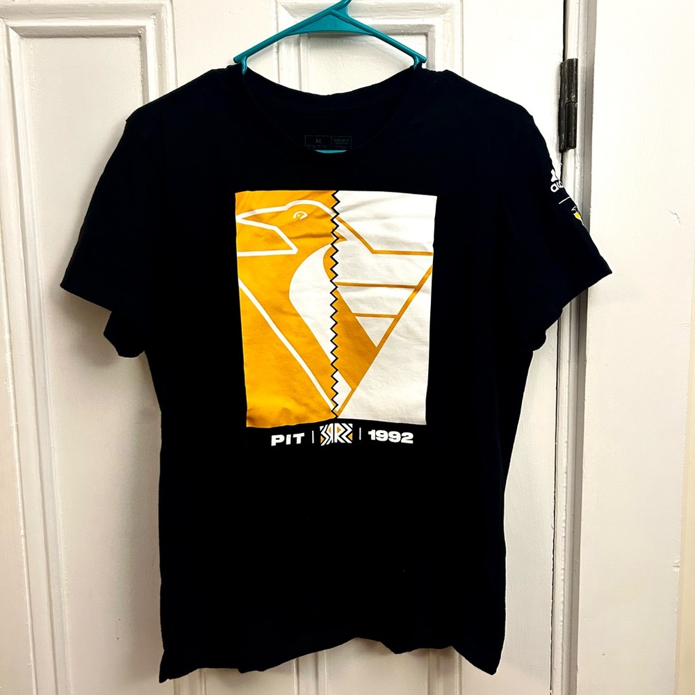 Pittsburgh Penguins Vintage Inspired Playmaker Adidas T-Shirt